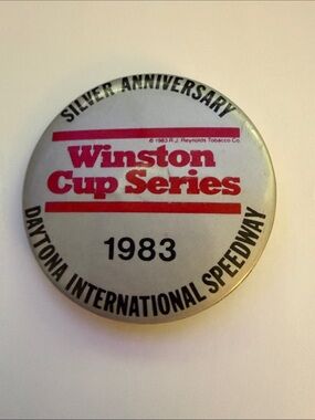 Winston Cup Series 1983 Silver Anniversary Pin Daytona Speedway nascar